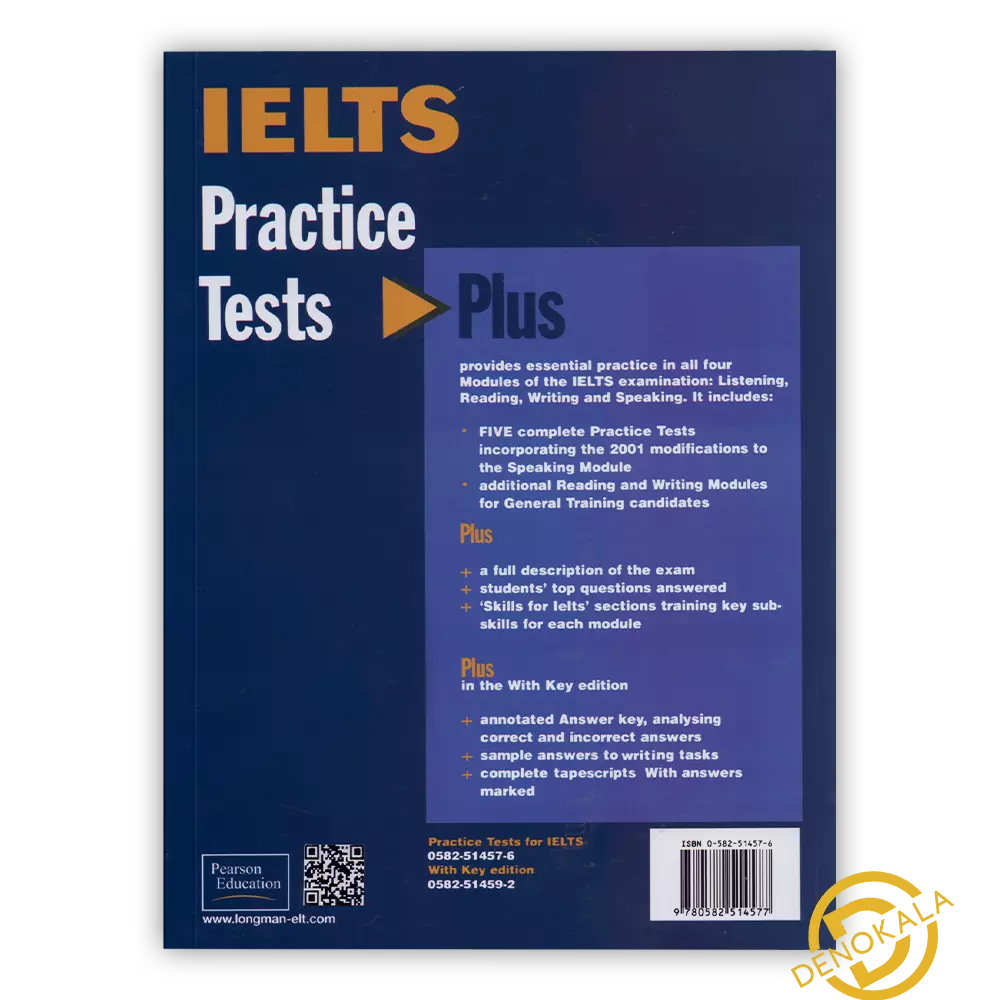 قیمت کتاب IELTS Practice Tests Plus 1