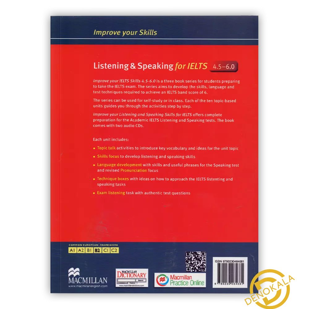 قیمت کتاب Improve Your Skills Listening and Speaking for IELTS 4.5-6.0