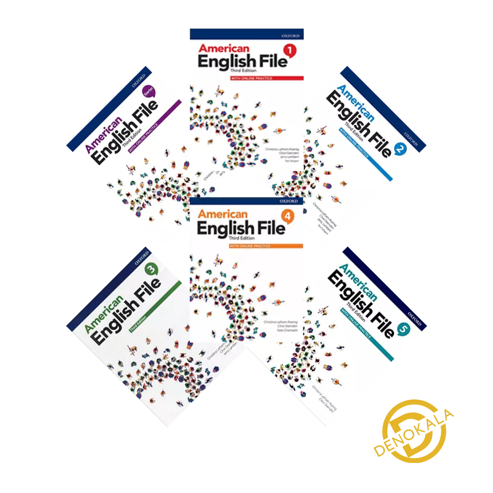 مجموعه 6 جلدی کتاب های American English File ویرایش سوم