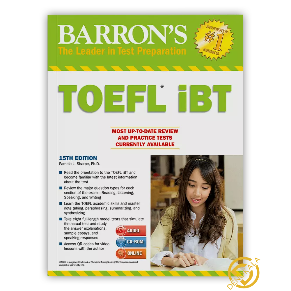 خرید کتاب Barrons TOEFL IBT 15th
